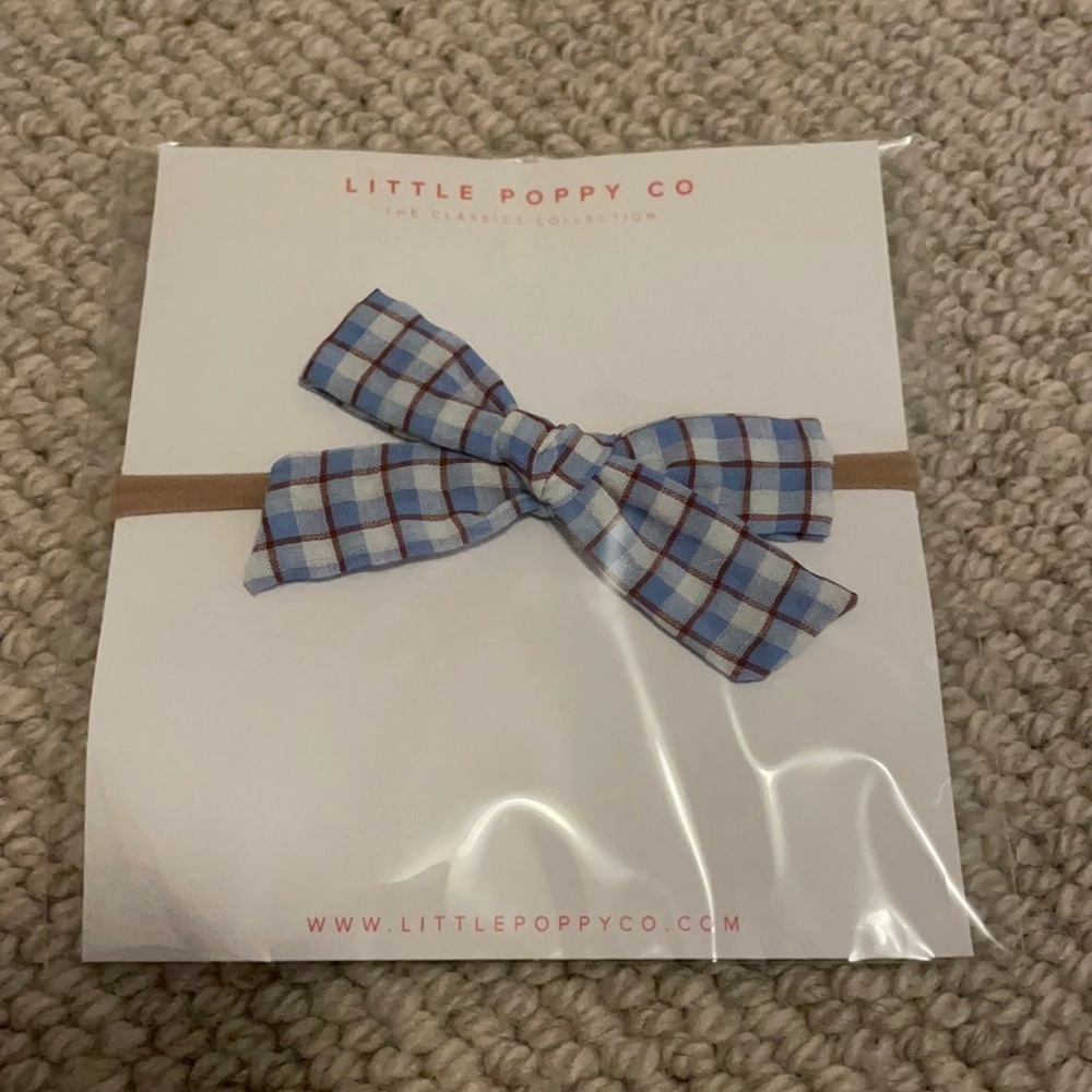 New Little Poppy Hair Bow